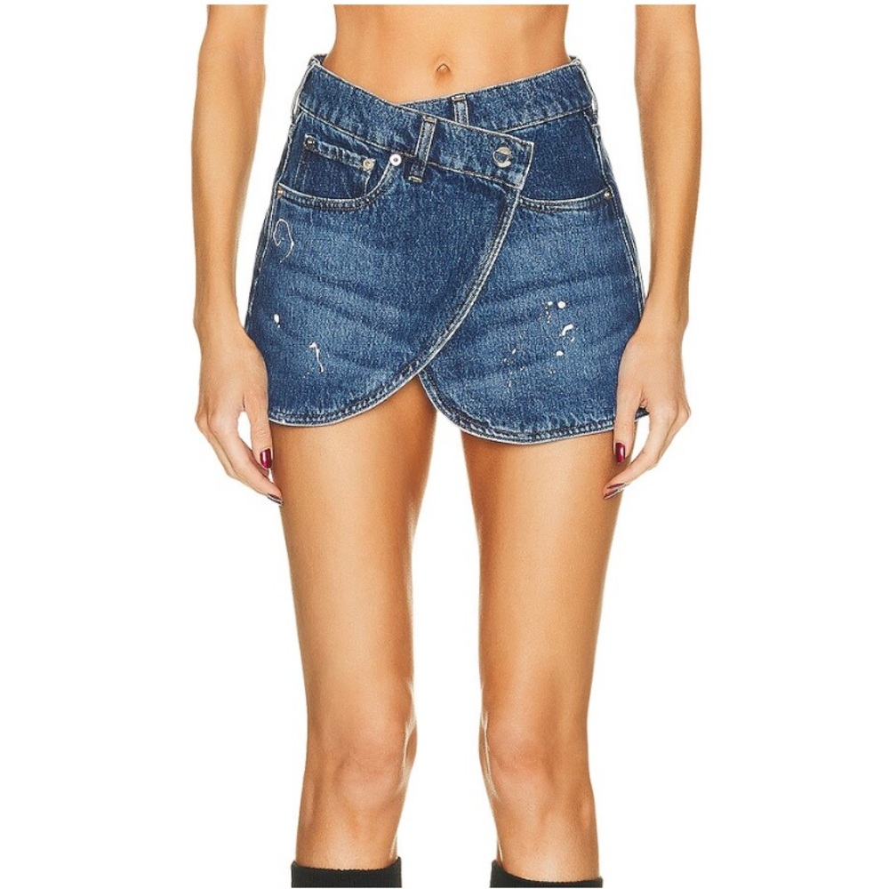 NWT Coperni Tailored Mini Skirt in Dark Blue